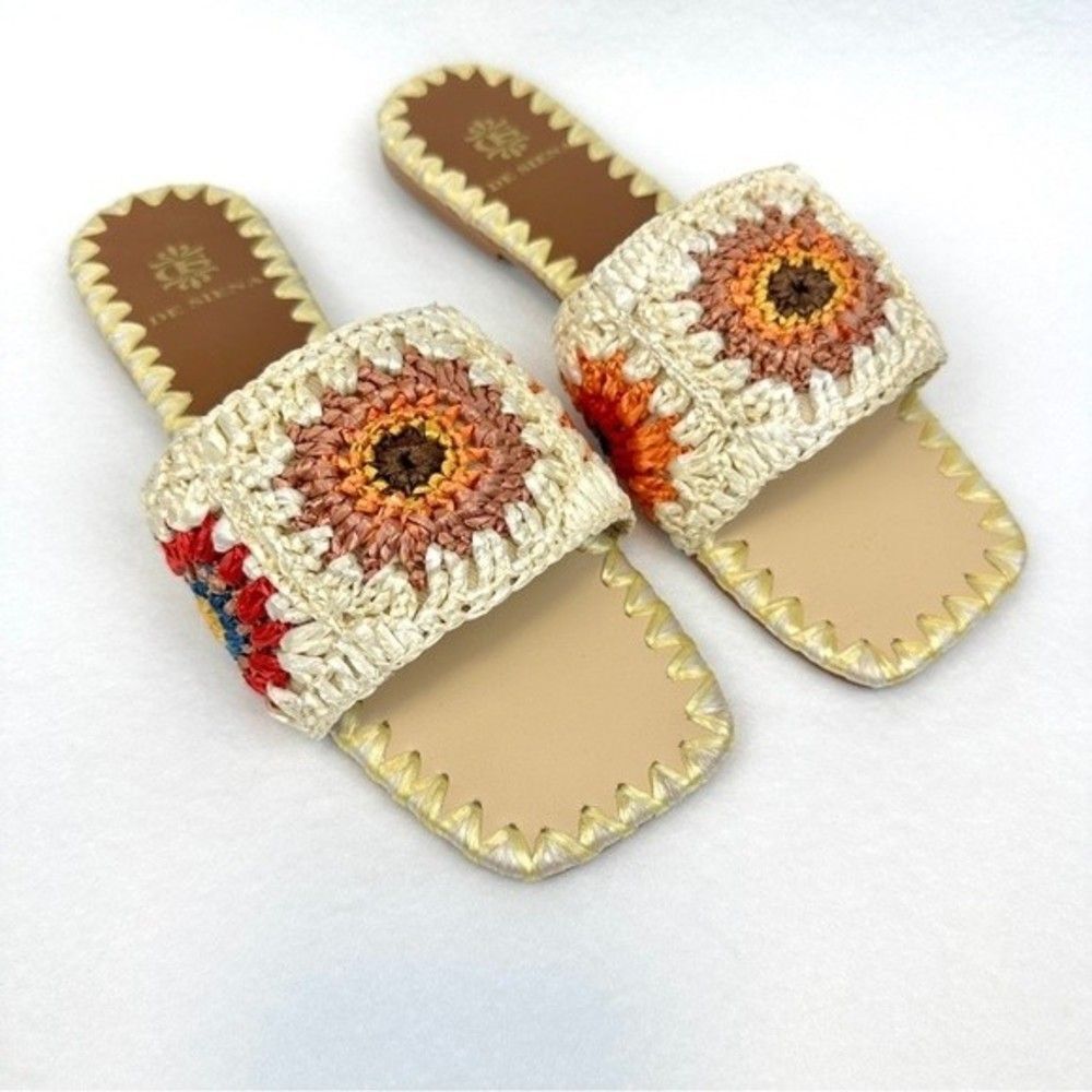 De Siena Pam Sandals Neutral Cream New in Box Handmade in Italy Anthropologie